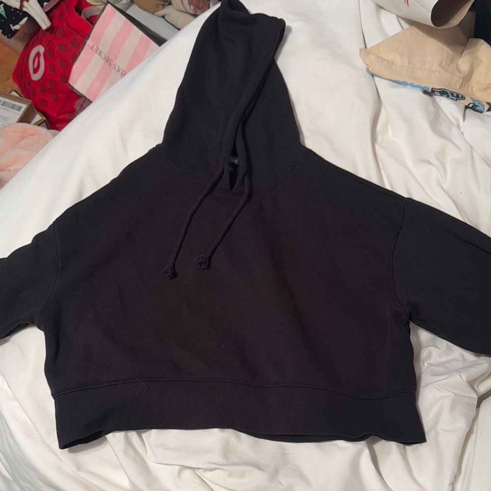 Black Hooded Women's Sweater